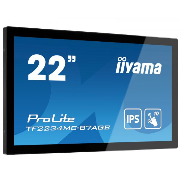iiyama ProLite TF2234MC-B7AGB Monitor PC 54,6 cm [21.5] 1920 x 1080 Pixel Full HD LED Touch screen Multi utente Nero (iiyama ProLite TF2234MC-B7AGB touch screen monitor 54.6 cm [)