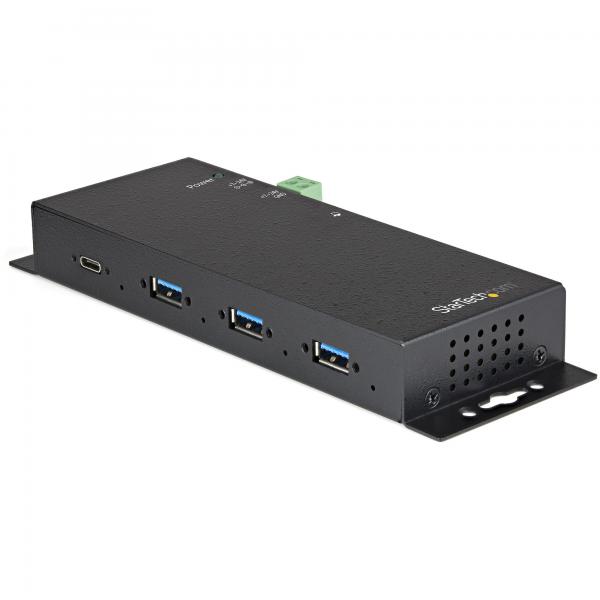 StarTech.com HB31C3A1CME hub di interfaccia USB 3.2 Gen 2 [3.1 Gen 2] Type-C 10000 Mbit/s Nero (4 PORT USB C HUB 10GBPS METAL - INDUSTRIAL MOUNTABLE USB 3.1)