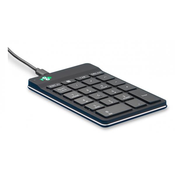 R-Go Tools Tastiera numerica R-Go Numpad Break, tastiera numerica ergonomica con software di pausa, cablata, nera (NUMPAD BREAK WIRED BLACK - ) - Versione Tedesca