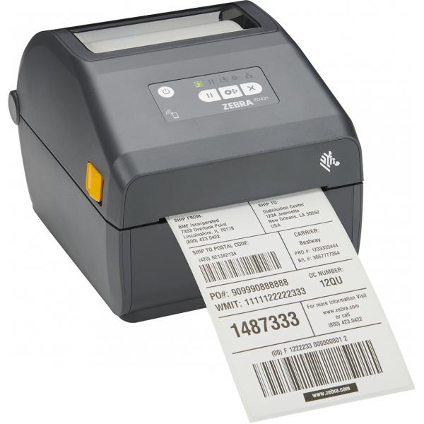 Zebra ZD421 stampante per etichette [CD] Trasferimento termico 300 x 300 DPI 305 mm/s Con cavo e senza cavo Collegamento ethernet LAN Bluetooth (ZD421 TT 300 DPI USB HOST LAN - BTLE5 EU AND UK CORDS