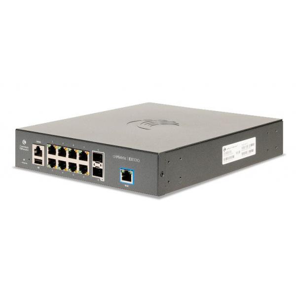 Cambium Networks cnMatrix EX1010 Gestito L2/L3 Gigabit Ethernet [10/100/1000] 1U Grigio (cnMatrix EX1010, Intelligent - Ethernet Switch, 8 1-Gbps and - 2 1-Gbps SFP fiber ports - no power cord. Enter