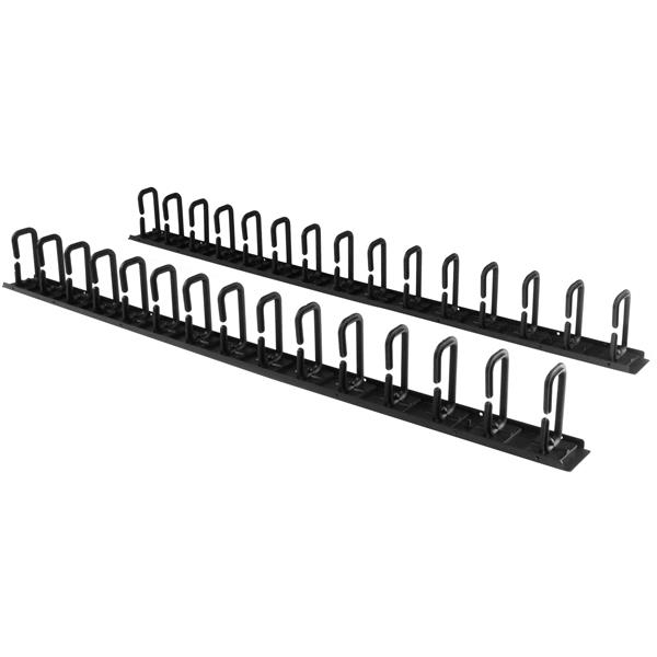 StarTech.com Pannelo Gestione Cavi Verticale per Server Rack con Gancio a D - 40U (SERVER RACK VERTICAL CABLE - MANAGEMENT FINGER DUCT WIRE SLOT)