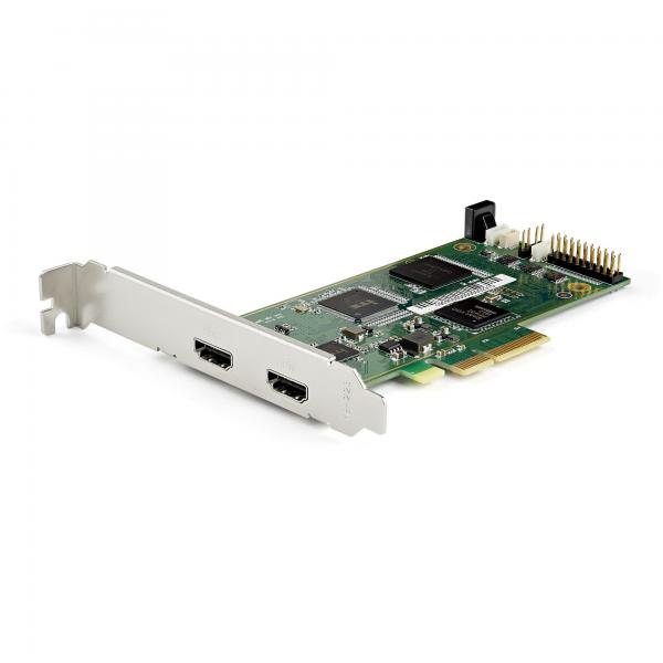StarTech.com Scheda di acquisizione video HDMI - Scheda di acquisizione PCI Express HDMI 2.0 4K 60Hz con HDR10 - Dispositivo di acquisizione video PCIe x4 per PC desktop - Registratore video/adattato