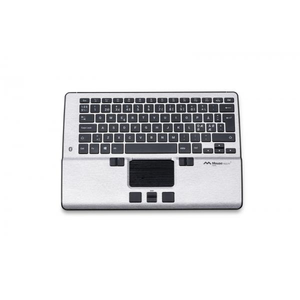 Mousetrapper Alpha tastiera Mouse incluso Ufficio USB + Bluetooth QWERTY Nordic Nero, Argento (Mousetrapper Alpha - tastatur - med to)