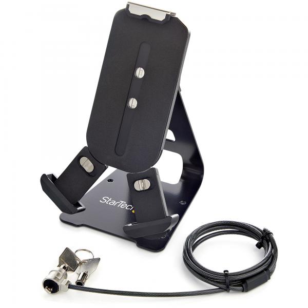 StarTech.com Supporto per tablet da tavolo - Supporto con sistema di bloccaggio K-Slot per tablet da 7.9a 13 - Porta tablet regolabile universale per scrivania/banchi - Sostegno di sicurezza antifurt