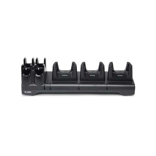 Zebra CRD3S4TRFD49UNIVCHG1 Caricabatterie per dispositivi mobili Lettore di codice a barre, Lettore RFID Nero Interno (RFD40/RFD90 3 DEVS/4 TOASTER - SLOTS CHARGE ONLY CRADLE FOR UNI)