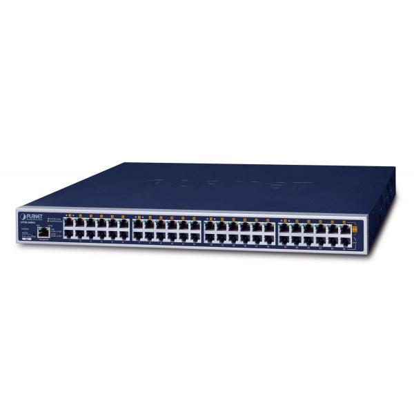 PLANET UPOE-2400G switch di rete Gigabit Ethernet [10/100/1000] Supporto Power over Ethernet [PoE] Blu (24-Port Gigabit 60W Ultra - PoE Managed Injector Hub - 800W - Warranty: 36M)