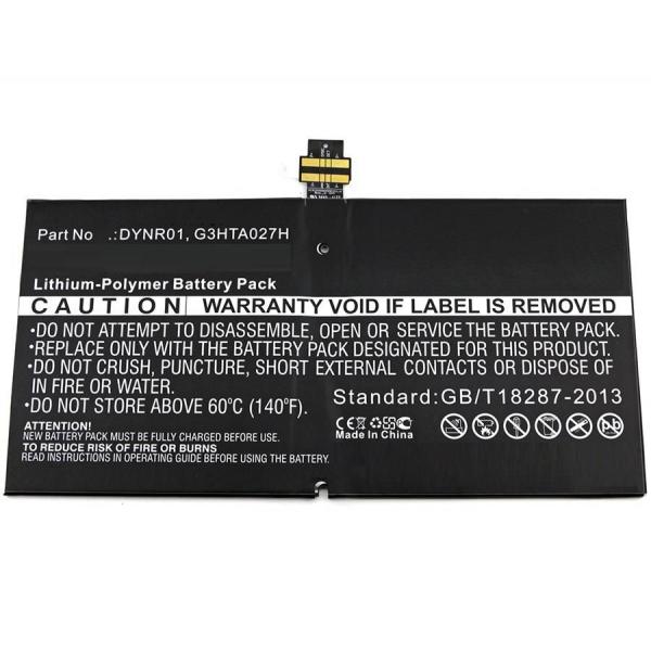 CoreParts MBXTAB-BA073 ricambio e accessorio per tablet Batteria (Laptop Battery 37.24Wh Li-Pol - 7.6V 4900mAh Black for - Microsoft 37.24Wh Li-Pol 7.6V 4900mAh Black for Microsoft - Warranty: 12M)