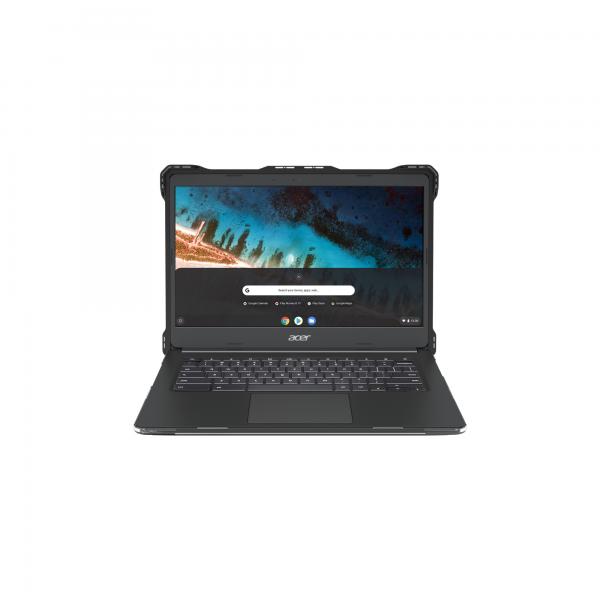 MAXCases Extreme Shell-L 27,9 cm [11] Cover a guscio Nero, Trasparente (EXTREME SHELL-L ACER R752T - CB SPIN 511 11IN [BLACK/CLEAR])