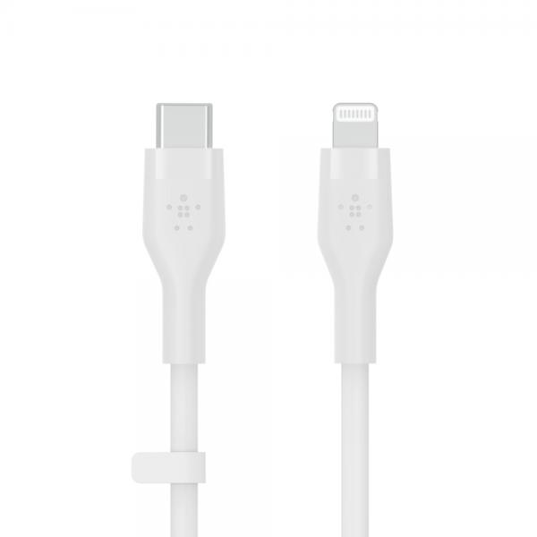 Belkin CAA009BT2MWH cavo Lightning 2 m Bianco (^USB-C TO LTGSILICON 2M WHITE)