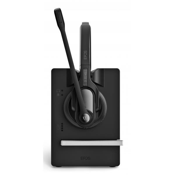 EPOS IMPACT D 30 Phone - EU Auricolare Wireless A Padiglione Ufficio Base di ricarica Nero (IMPACT D 30 PHONE - EU - BINAURAL)