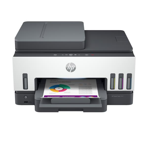 HP Smart Tank 7605 Wireless All-in-One Colore Stampante, Stampa fronte/retro; fotocopiatrice, scanner (Smart Tank 7605 All-In-One, - Color, Printer For Home And - Home Office, Print, Copy, Scan, Fax,