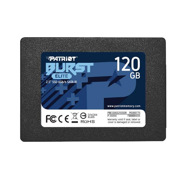 Patriot Memory Burst Elite 120 GB 2.5 Serial ATA III (Patriot Elite [PBE120GS25SSDR] 120GB 2.5 Inch SSD, Sata 3 Interface, Read 450MB/s, Write 320MB/s,3 Year Warranty)