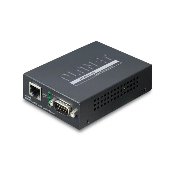 PLANET ICS-110 server seriale (RS232/RS-422/RS485 to Ethernet - RS232/RS-422/RS485 to - Ethernet, 10/100Base-T[X], System, 97 x 70 x 26 mm, 184 g, -10 - 60 ?C, -10 - - Warranty: 36M)
