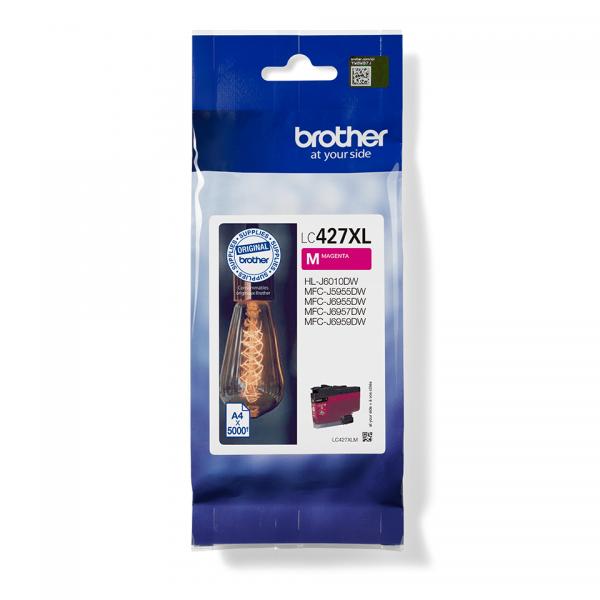 Brother LC427XLM cartuccia d'inchiostro 1 pz Originale Resa elevata [XL] Magenta (MAGENTA INK CARTRIDGE - 5000 - PAGES)