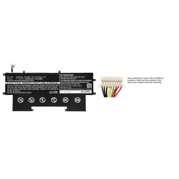 CoreParts MBXHP-BA0271 ricambio per laptop Batteria (Laptop Battery for HP 35.42Wh - 7.7V 4600mAh 35Wh Li-Pol 7.7V - 4600mAh Black, EliteBook Folio G1, EliteBook Folio G1 Subnotebook - Warranty: 12M)