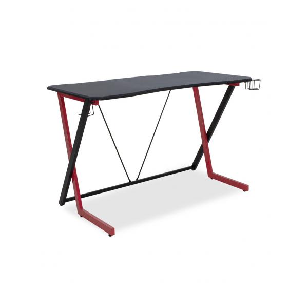 Urban Factory WED75UF scrivania per computer Nero, Rosso (ERGO DESK WIDE ERGONOMIC - DESKTOP DOUBLE MONITOR)