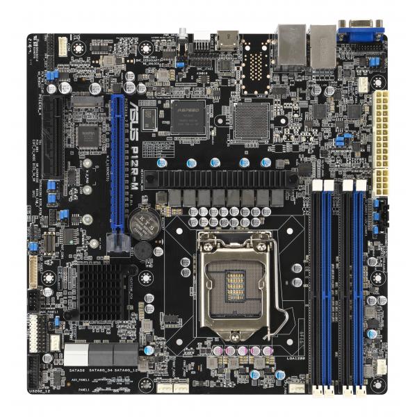 ASUS P12R-M Intel C256 LGA 1200 [Socket H5] ATX (ASUS Intel Xeon P12R-M Socket 1200 MATX Server Motherboard)