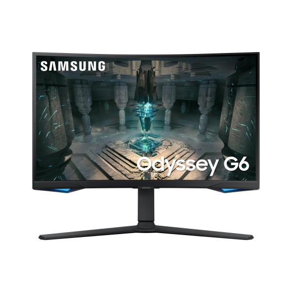 Samsung Monitor Gaming Odyssey G6 da 27'' QHD Curvo (Odyssey Ls27Bg650Eu 68.6 Cm - [27] 2560 X 1440 Pixels Quad - Hd Lcd Black - Warranty: 12M)