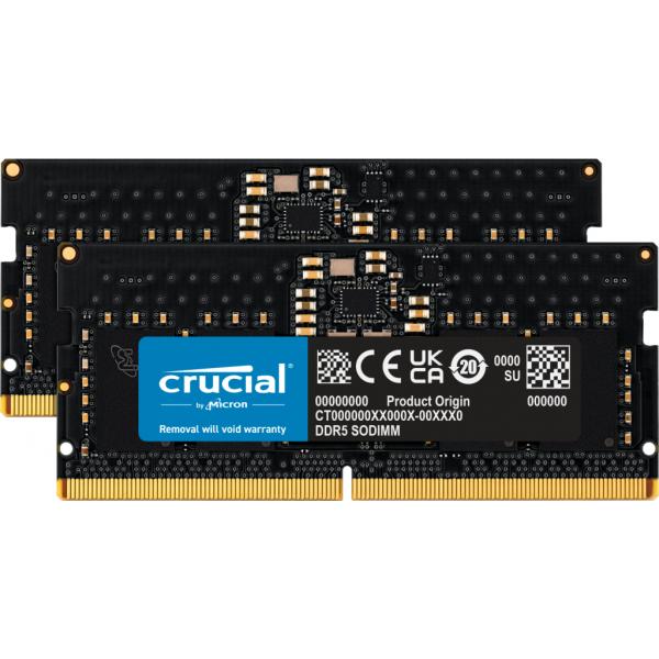 Crucial CT2K8G48C40S5 memoria 16 GB 2 x 8 GB DDR5 262-pin SO-DIMM (Crucial 16GB DDR5-4800 SODIMM CL40 [)