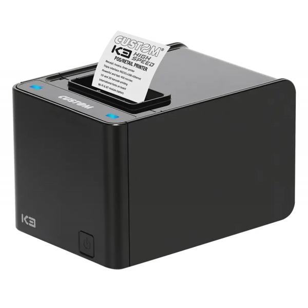 CUSTOM K3 HS 203 x 203 DPI Cablato Termico Stampante POS (K3 HIGH SPEED ETH USB 232 BLACK - CN)