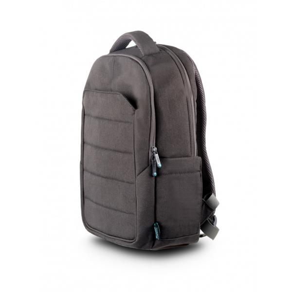 Urban Factory ELB14UF borsa per laptop 35,6 cm [14] Zaino Grigio (ECO BACKPACK DOUBLE COMPARTMENT - FOR NOTEBOOK 13/14IN)