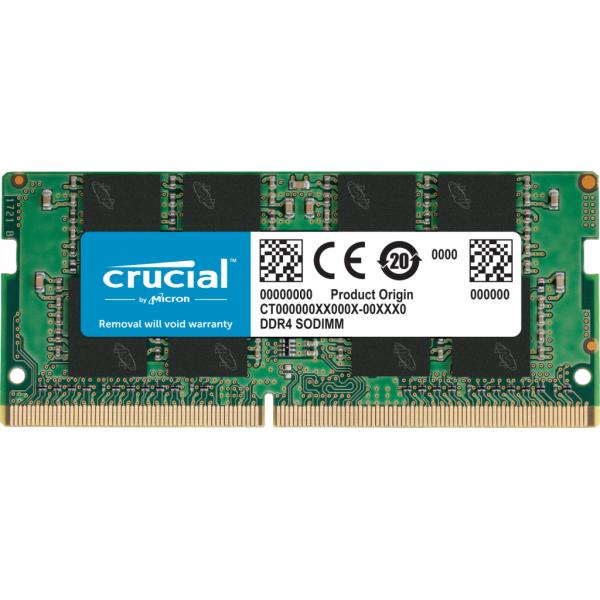 Crucial CT16G4SFRA32AT memoria 16 GB 1 x 16 GB DDR4 260-pin SO-DIMM (CT16G4SFRA32AT memory module - 16 GB 1 x 16 GB DDR4 3200 MHz - Warranty: 12M)