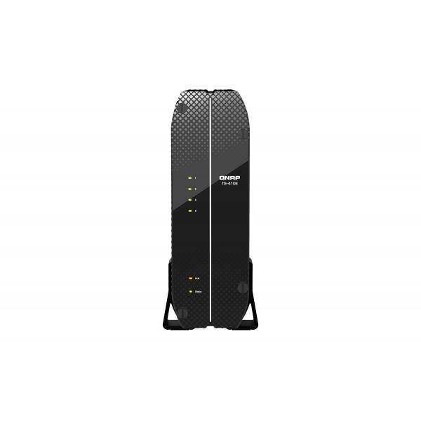 QNAP TS-410E NAS Tower Intel® Celeron® J6412 8 GB 0 TB QNAP QTS Nero (4-bay Tower NAS Intel Celeron J6412 quad-core onboard 8GB RAM [not expandable] 4 x 2.5-inch SATA slots 2 x 2.5GbE 1 x HDMI 1.4b 4