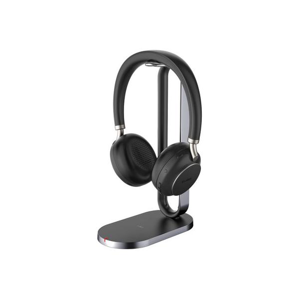 Yealink BH76 Auricolare Wireless A Padiglione Musica e Chiamate USB tipo A Bluetooth Base di ricarica Nero (Bh76 With UK Plug Headset - Wireless Head-band - Calls/Music USB-A, Bluetooth with Charging