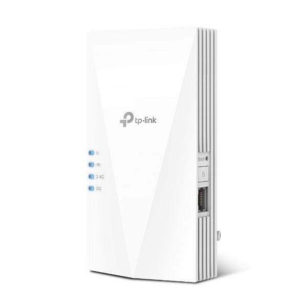 TP-Link RE700X sistema Wi-Fi Mesh Dual-band [2.4 GHz/5 GHz] Wi-Fi 6 [802.11ax] Bianco 1 Interno (Ax3000 Mesh Wifi 6 Extender - Warranty: 12M)