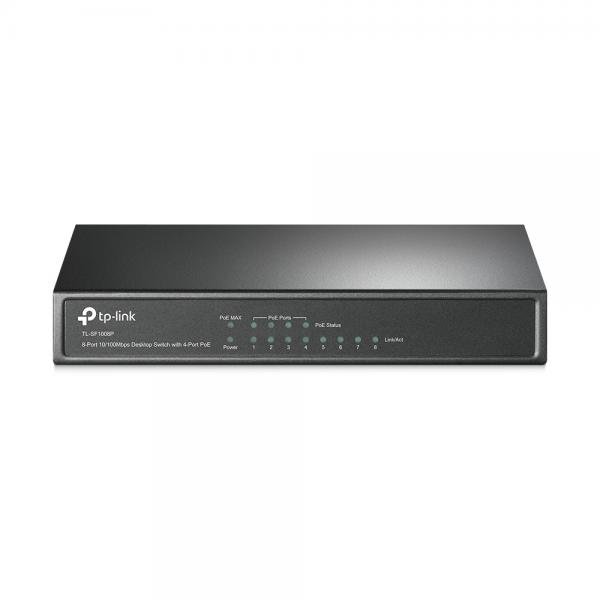 TP-Link TL-SF1008P Non gestito Fast Ethernet [10/100] Supporto Power over Ethernet [PoE] Nero (TL-SF1008P POE SWITCH - IN)