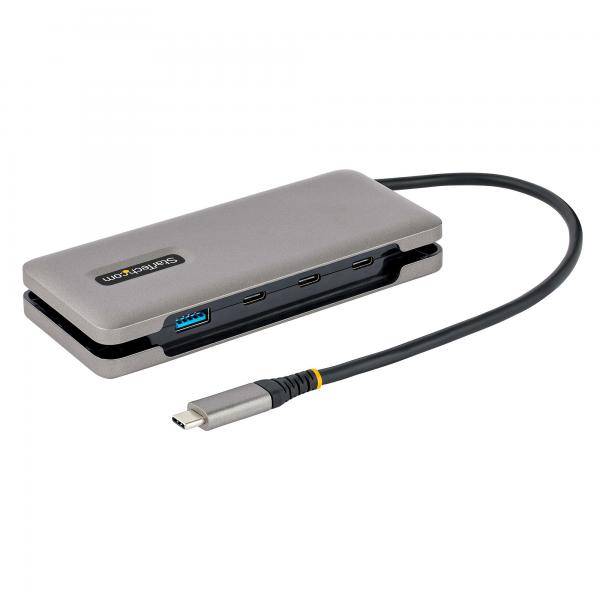 StarTech.com HB31CM1A3CB replicatore di porte e docking station per laptop Cablato USB 3.2 Gen 2 [3.1 Gen 2] Type-C Grigio (4-PORT USB-C HUB - 1X USB-A 3X - USB-C PORTS - USB 3.1 10GBPS)
