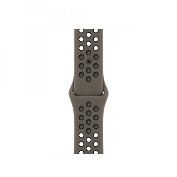 Apple Cinturino Nike Sport Olive Grey/Black [41 mm] (-^APPLE WATCH 41 O GREY/BK NS-)