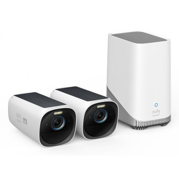 Eufy T88713W1 telecamera di sorveglianza Scatola Telecamera di sicurezza IP Esterno 3840 x 2160 Pixel Parete (eufyCam 3 Security Kit 2+1 Kameraset T)
