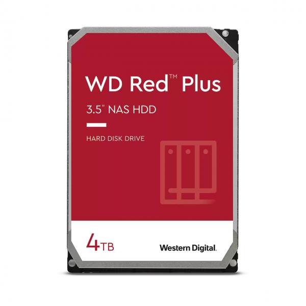 Western Digital Red Plus disco rigido interno 4 TB 5400 Giri/min 256 MB 3.5 Serial ATA III (4TB RED PLUS 256MB CMR 3.5IN)