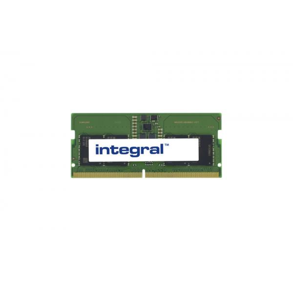 Integral MTC4C10163S1SC48B-IN memoria 8 GB 1 x 8 GB DDR5 262-pin SO-DIMM (8GB LAPTOP RAM MODULE DDR5 4800MTs PC5-38400 UNBUFFERED NON-ECC SODIMM 1.1V 1GX16 CL40 INTEGRAL)