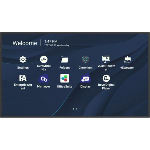 Viewsonic CDE4330 visualizzatore di messaggi 109,2 cm [43] Wi-Fi 450 cd/m² 4K Ultra HD Nero Processore integrato Android 11 (ViewSonic CDE4330 - 43 Diagonal Class CDE30 Series LED-backlit LCD display