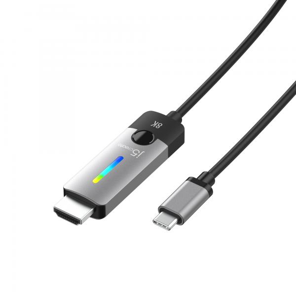 j5create JCC157-N Cavo da USB-C® a HDMI™ 2.1 8K (J5CREATE USB-C TO HDMI 2.1 8K CABLE)