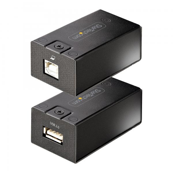 StarTech.com Extender USB 2.0 fino a 150m su Cavo Ethernet Cat5e/Cat6 - Estensore Porta USB Alimentato su Cavo Lan - Extender/Adattatore USB Over Ethernet su Cavo di Rete con Plug RJ45 (Startech USB