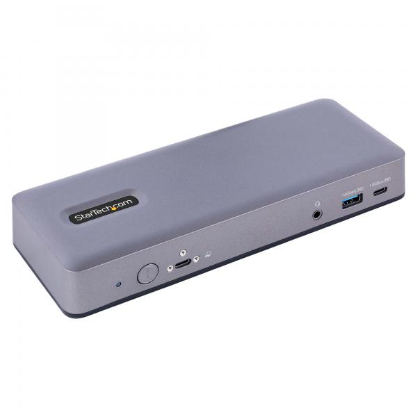 StarTech.com Docking Station USB-C - Dock USB Tipo C Multi Monitor - HDMI/DP/USB- C con DP Alt-mode - 3x 4K30Hz/2x 4K60Hz - Hub USB 7 Porte, 60W PD, GbE, Audio 3.5mm. Certificato Works with Chomebook