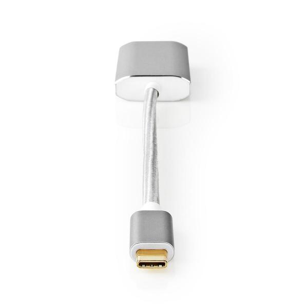 Nedis CCTB64480AL02 cavo e adattatore video 0,2 m USB tipo-C DisplayPort Argento (Nedis Fabritallic - USB / DisplayPort)