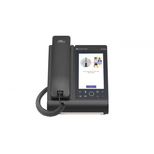 AudioCodes C470HD telefono IP Nero TFT (TEAMS C470HD TOTAL TOUCH - IP-PHONE POE GBE BLACK2 ETHERNET)