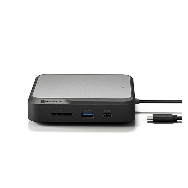 ALOGIC DUCH2 replicatore di porte e docking station per laptop Cablato USB 3.2 Gen 2 [3.1 Gen 2] Type-C Nero, Grigio (DUAL HDMI UNIVERSAL COMPACT - DOCKING STATION)