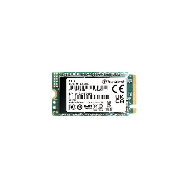 Transcend PCIe SSD 400S 1 TB M.2 PCI Express NVMe 3D NAND (Pcie Ssd 400S M.2 1000 Gb Pci - Express 3D Nand Nvme - Warranty: 12M)