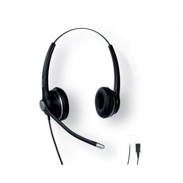 Snom A100D cuffia e auricolare Cablato A Padiglione Ufficio Nero (SNOM Wideband Wired Binaural Headset A100D)