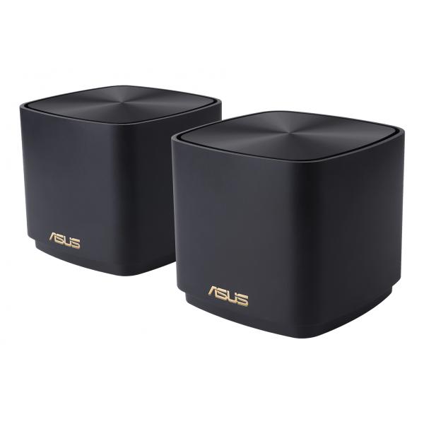 ASUS ZenWiFi XD4 Plus [B-2-PK] Dual-band [2.4 GHz/5 GHz] Wi-Fi 6 [802.11ax] Nero Interno (ZENWIFI XD4 PLUS 2PK BLACK)