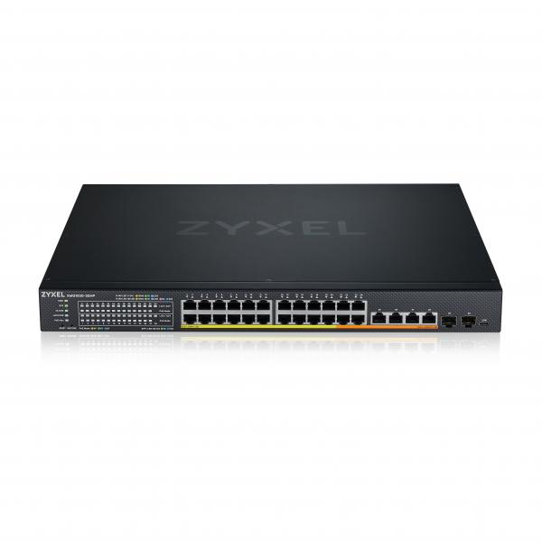 Zyxel XMG1930-30HP Gestito L3 2.5G Ethernet [100/1000/2500] Supporto Power over Ethernet [PoE] 1U Nero (Zyxel XMG1930 Series XMG1930-30HP - Switch - managed, NebulaFLEX cloud - L3 Lite - smart - 20 x