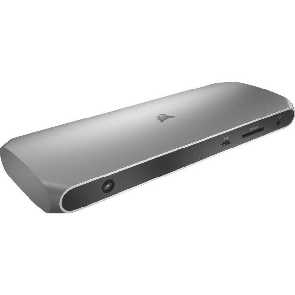 Corsair TBT100 Thunderbolt 3 Acciaio inox (CORSAIR TBT100 DOCKINGSTATION,THUNDERBOLT 3 2xHDMI GIGE 100W EUROPA)