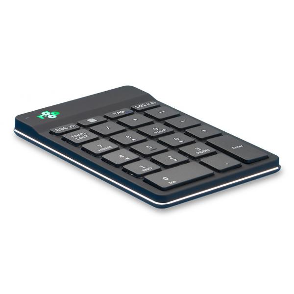 R-Go Tools Tastiera numerica R-Go Numpad Break, tastiera numerica ergonomica con software di pausa, Bluetooth, nero (R-GO NUMPAD BREAK ERGONOMIC - NUMERIC WIRELESS KEYPAD BLACK) - Versione Tedesca