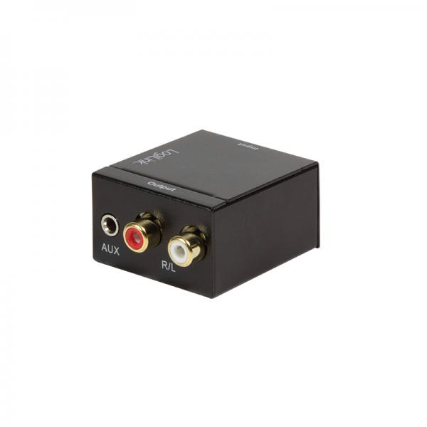 LogiLink CA0101 convertitore audio Nero (Audio Converter, Digital to - Analog 3.5mm/SPDIF/COAX - Warranty: 12M)